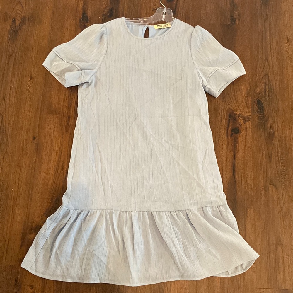 Miu Miu Baby Blue Made In Italy Dress